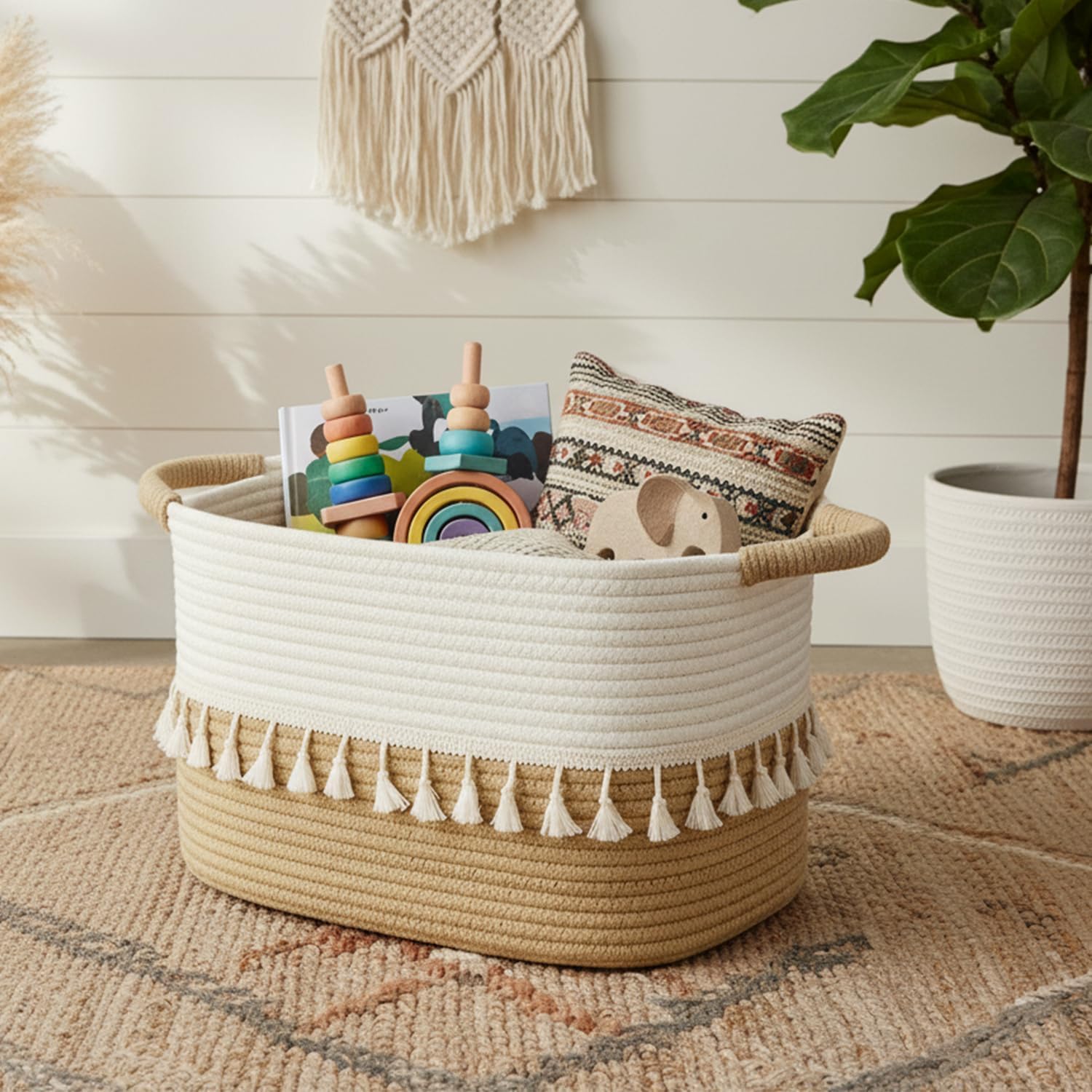 Woven Toy Storage Basket Set