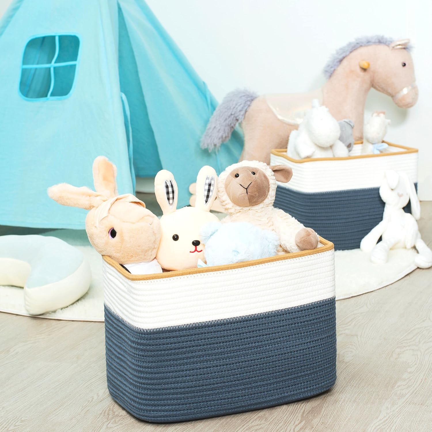 Decorative Cube Toy Storage Basket