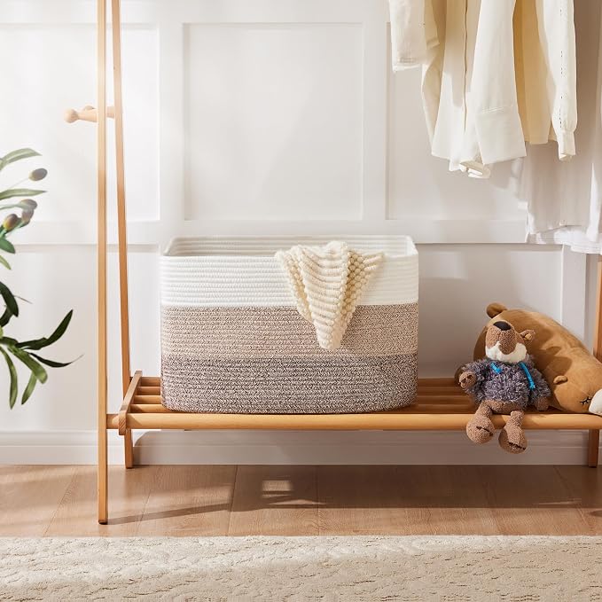 Decorative Woven Toy Storage Basket - Image 2