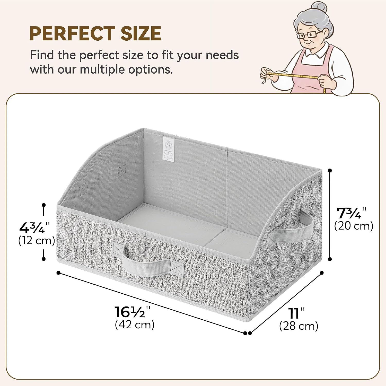 Trapezoid Toy Storage Bin for Shelves - Image 2