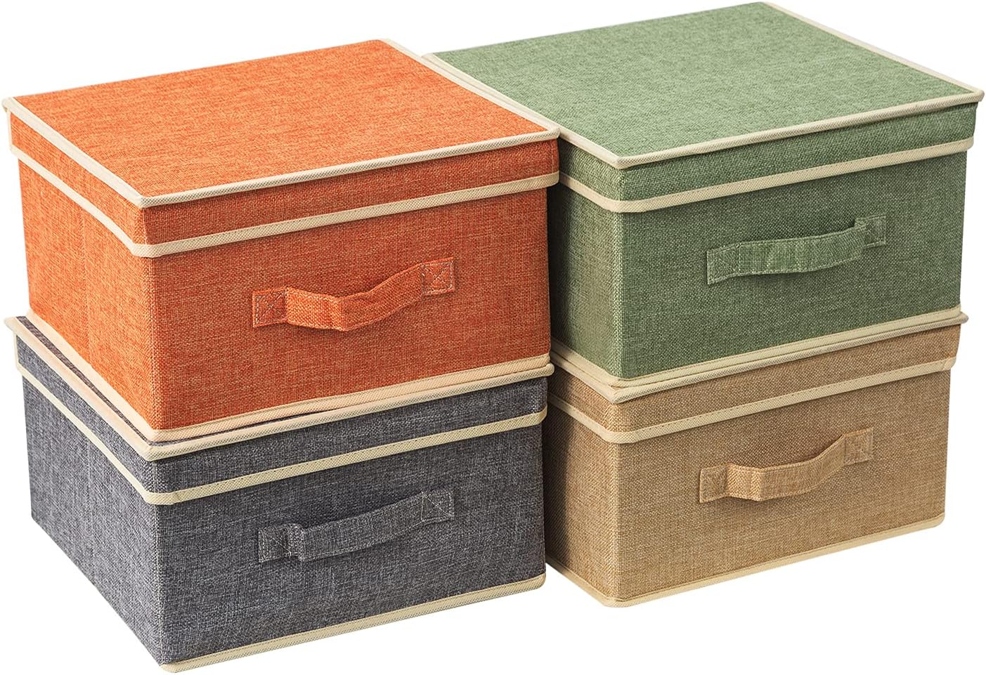 Foldable Linen Toy Storage Boxes - Image 2