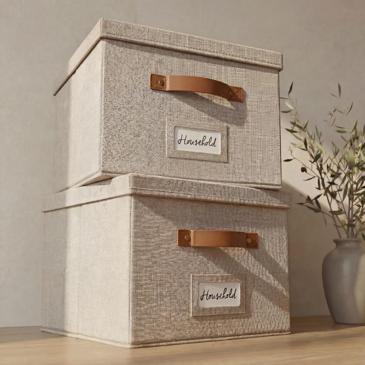 Decorative Pattern Fabric Toy Storage Bins - Image 2